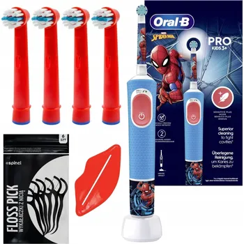 Elektrický zubní kartáček Kartáček Oral-B Vitality Pro 103 Kids Spiderman pouzdro + doplňky