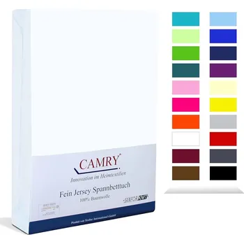 Prostěradlo Carmy napínací prostěradlo žerzejové 90x200 - 100x200 cm bílé 100% bavlna