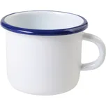 OLYMP Olymp, smaltovaný hrnek 9 cm, 0,5 l, bílý s modrým lemem 154/01b