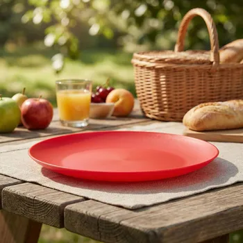 Talíř Plastový jídelní talíř ALTOM DESIGN 22 cm červený