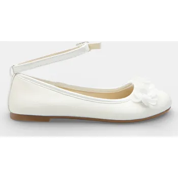 Dívčí baleríny Baťa dívčí zdobené baleríny bílé, vel. 34
