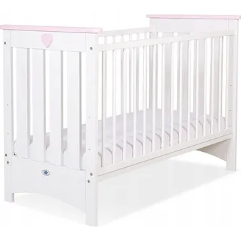 Dětská postýlka Dřevěná postýlka pro miminka 120x60 cm Lorenzo III bílá My Sweet Baby