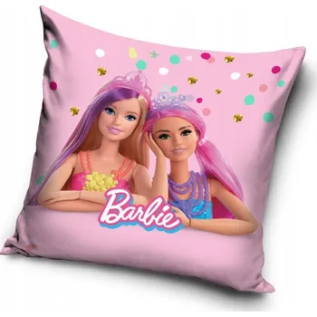 Povlak na polštářek Povlak na polštář Barbie Friends 40x40 cm Velur