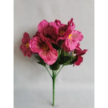 umělá květina Maceška vínová 26 cm J144