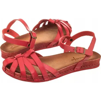 Dámské sandále Maciejka Kožené dámské sandály červené 03074-08/00-0 vel. 41
