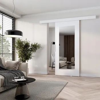 Interiérové dveře Posuvné dveře se zrcadlem BARRET 9 - 96 cm, bílé