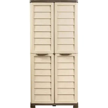 Zahradní úložný box BAMA Vysoká úložná skříňka RIPONI, barva béžová/hnědá BAMA