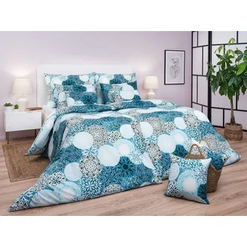 Povlečení Povlečení bavlna Mandala mentol 140x200, 70x90 cm