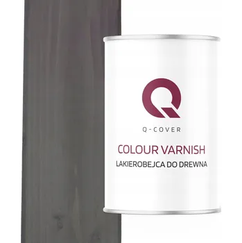 Lak na dřevo Lazurovací lak Q-COVER 1 l černá, šedá polomatná