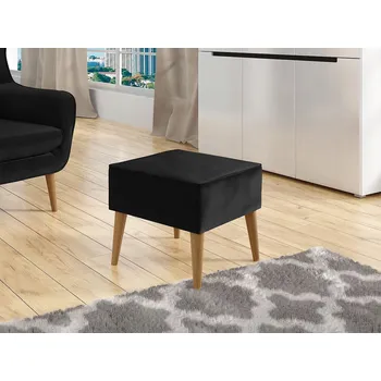 Taburet Taburet čalouněný Mirjan černý