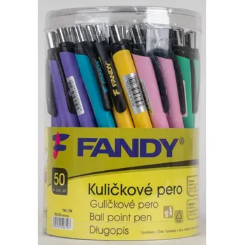 Kancelář FANDY Kuličkové pero Rock pastel mix barev