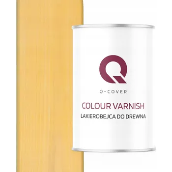 Lak na dřevo Lazurovací lak Q-COVER 1 l oranžová, zlatá, žlutá polomatná