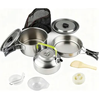 Hrnec HRNEC PÁNEV KONVICE 3V1 SKLOPNÉ RUKOJETI TEPELNÁ IZOLACE PROTISKLUZOVÁ