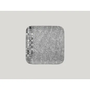 Talíř Talíř čtvercový 24 x 24 cm - šedá