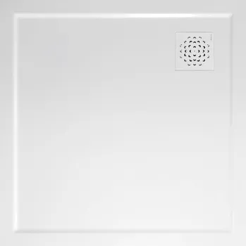Gelco XENA sprchová vanička z litého mramoru, čtverec 90x90cm, bílá - HX009