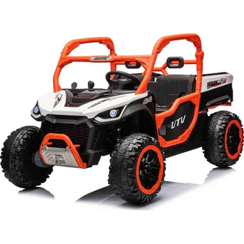 Dětské elektrovozidlo Mamido Dětské elektrické autíčko Farmer Truck UTV Racing 4x4 24V bílé