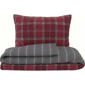 Povlečení Kvalitex Ložní bavlněné povlečení CAMPUS šedé 1+2, 240x200, 70x90cm