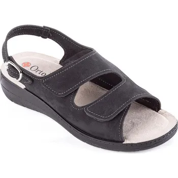 Dámské sandále Dámské sandály na klínku černé vel. 38