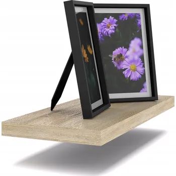 police MODERNÍ ZÁVĚSNÁ POLICE NA ZEĎ 40CM DUB SONOMA