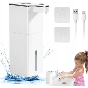 Dávkovač mýdla Velký bezdotykový automatický dávkovač mýdla v pěně, USB dávkovač pěny