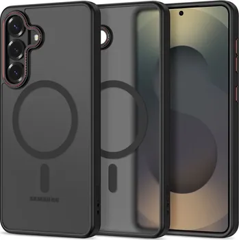 Náhradní kryt pro mobilní telefon Kryt Tech-Protect Magcam Magsafe Samsung Galaxy S26+ Plus Matte Black/Red