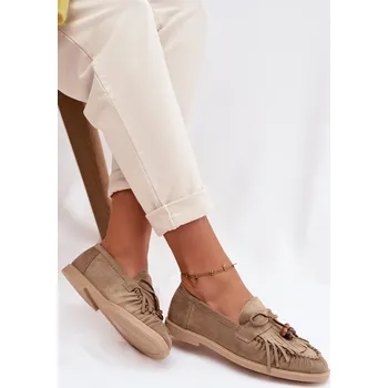 Dámské mokasíny Boto Dámské Mokasíny S Frézlami A Korálky Teressa Barva: Zelená, Velikost: 37