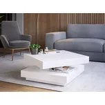 Konferenční stolek Mirjan24 čtvercový 70 x 70 x 34 cm bílý