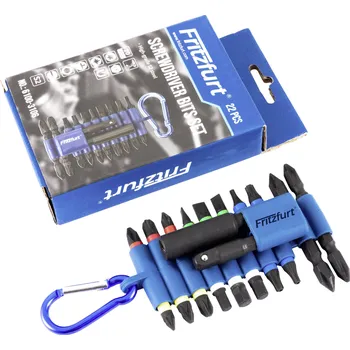 Bit FRITZFURT 6100-3106 sada bitů, 20dílná, plochý, křížový PH, křížový PZ, profil T, inbus, 1/4