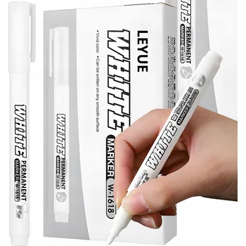 Permanentní bílý popisovač Merisen 1,00 mm, voděodolný