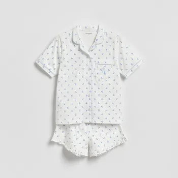 Reserved - Vzorovaná pyžamová souprava - krémová - 794IR-01X - 794IR-01X-U15