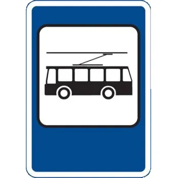 Dopravní značení Dopravní značka IJ4e - Zastávka trolejbusu