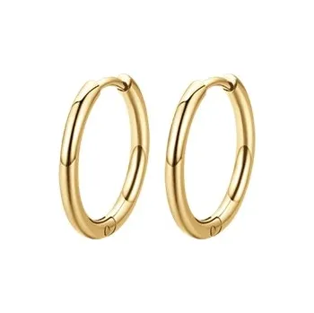 Náušnice Náušnice Luca Barra pozlacené kruhy z chirurgické oceli 19 mm OK1124