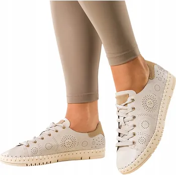 Dámské tenisky SPORTOVNÍ DÁMSKÁ OBUV Tenisky Ažurové Pohodlné Pružná Podrážka vel. 38