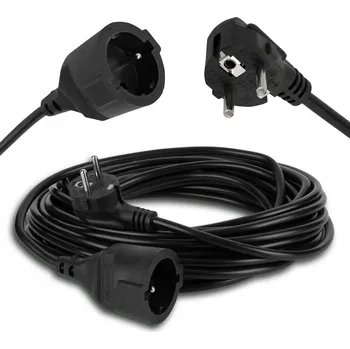 Napájecí kabel Zahradní Prodlužovací Kabel , jednoduchý LEDLUX 10 m, 1 ks černý