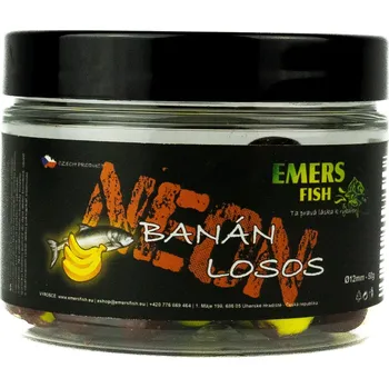 Boilies Emersfish Boilie Neonky Banán Losos 50 g - 12 mm