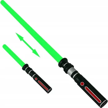 Dětská zbraň Světelný meč Cogio zelený plastový 80 cm se zvukem a LED – Star Wars