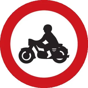 Dopravní značení Dopravní značka B7 - Zákaz vjezdu motocyklů - Standardní kruh 700mm