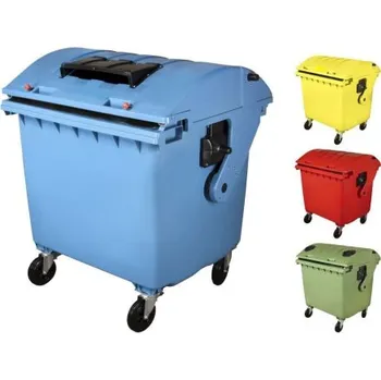 Zásuvkový kontejner Popelnice, kontejnery, posyp Plastový kontejner 1100 l modrá