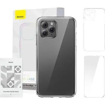 Pouzdro na mobilní telefon Zadní Kryt Baseus pro Apple iPhone 11 Pro Max, průhledný