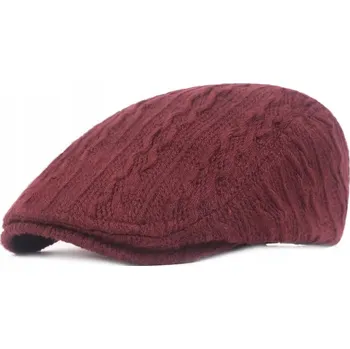 Čepice Červený bavlněný baret bez značky, velikost 58