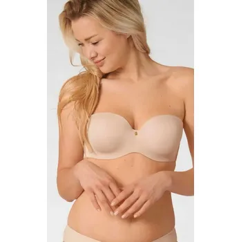 Dámské spodní prádlo Triumph podprsenka bardotka, balkonetka béžová velikost 80D