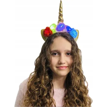 Čelenka ČELENKA JEDNOROŽEC S KVĚTINAMI ZLATÝ ROH