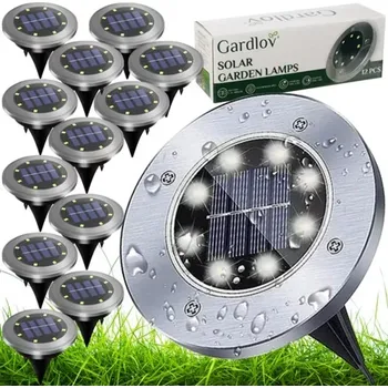 Žertovný předmět Solární zahradní osvětlení GARDLOV 24001 – 12 elegantních LED lamp