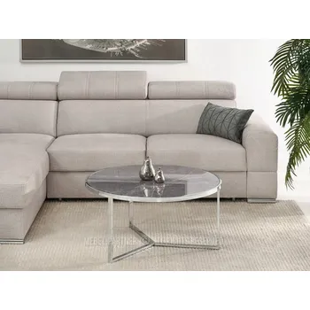 Konferenční stolek Konferenční stolek Mebel-Partner kulatý 80 x 80 x 41 cm, odstíny šedé