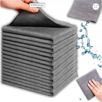 Utěrka Utěrka z mikrovlákna Pronett šedá 30x30 cm, sada 10 ks