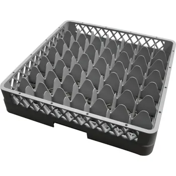 Příslušenství pro myčku Tomgast - Koš do myčky 49 pozic 50x50x10,8 cm, průměr skla 6,1cm (Mycí koš na sklo 49 pozic)