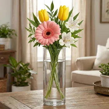 Váza Skleněná váza ALTOM DESIGN CYLINDER 10 × 25 cm