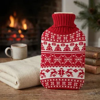 Termofor Termofor v vánočním svetru ALTOM DESIGN 1,8 l červeno-bílý