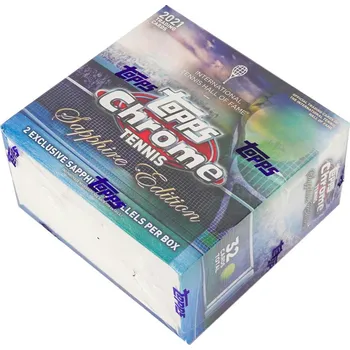 Sběratelská karetní hra 2021 Topps Chrome Tennis Sapphire Edition Hobby Box