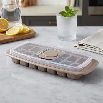 Tvořítko na led Forma na led s víkem ALTOM DESIGN 29,5 cm taupe